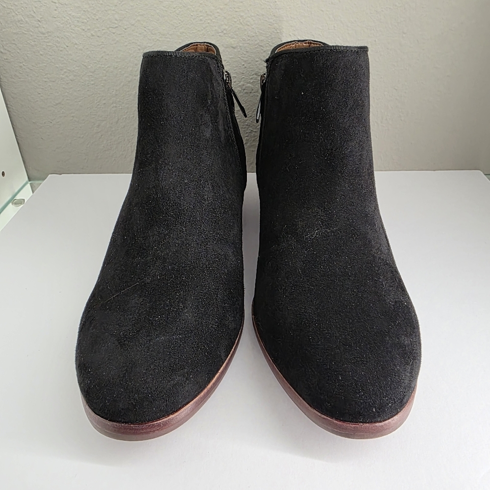 Sam Edelman Womens Black Suede‎ Bootie Block Heel Boho Comfy 7.5 - Picture 2 of 11